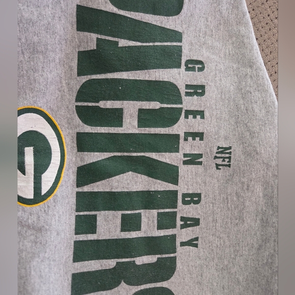 Nfl Team apparel Green Bay Packers Long Sleeves gray shirt mens large - XL - Picture 13 of 15